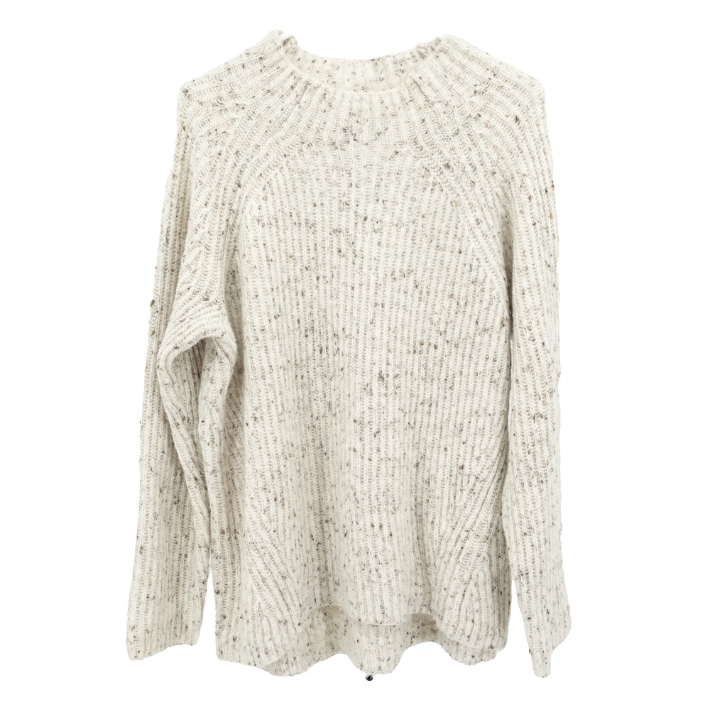 Madewell Wool Blend Sweater SZ XL Ribbed Cozy Preppy Light Academia Classic